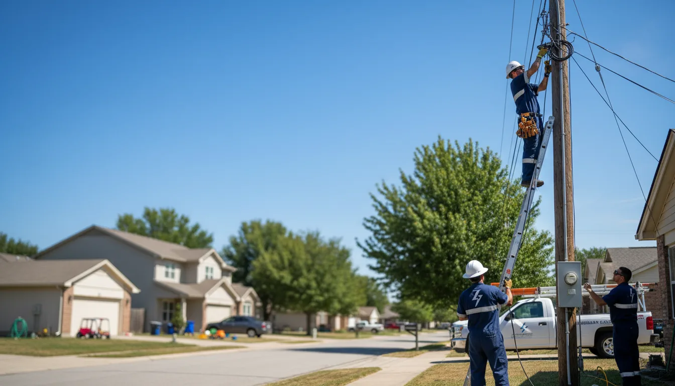 Residential electrician providing installation services in Luther, MI